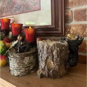 🖤Vintage 1981 Black Bear Cabin
Lodge Rustic Trinket Box & Toothbrush Hold…